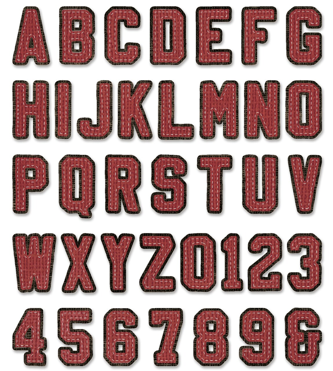 Sizzix Thinlits Dies By Tim Holtz 37/Pkg-Alphanumeric Varsity